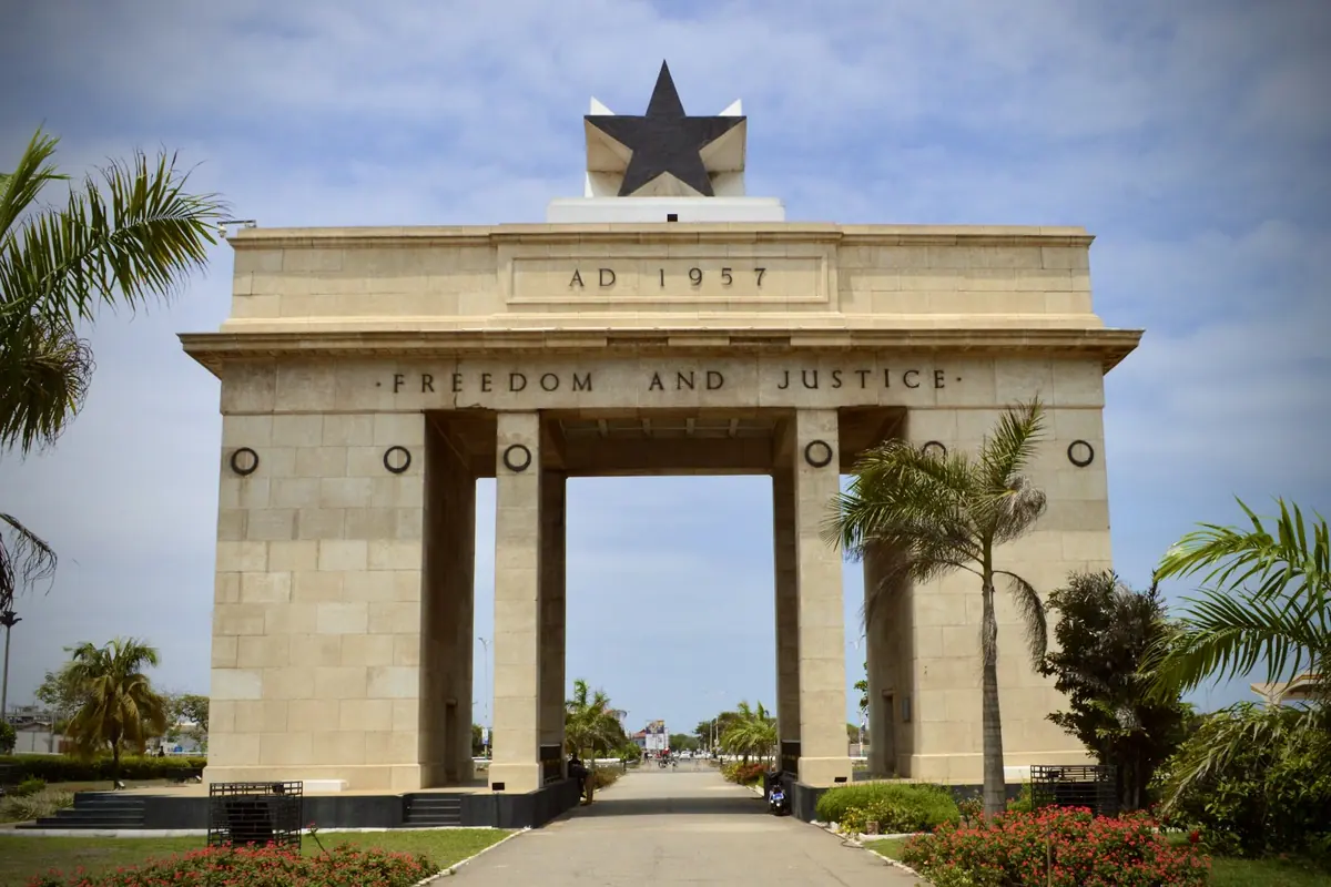 Black Star Gate at Independence Square in Accra